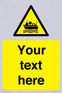 Custom warning ferries crossing vessels
